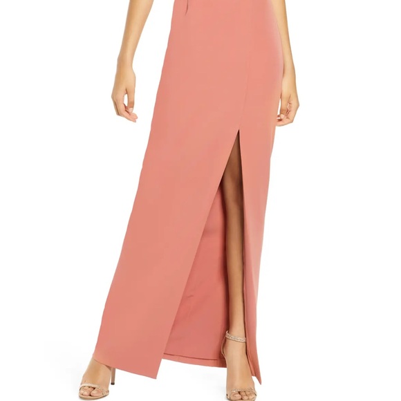 NWOT WAYF The Lenore One Shoulder Column Dress - Picture 4 of 15